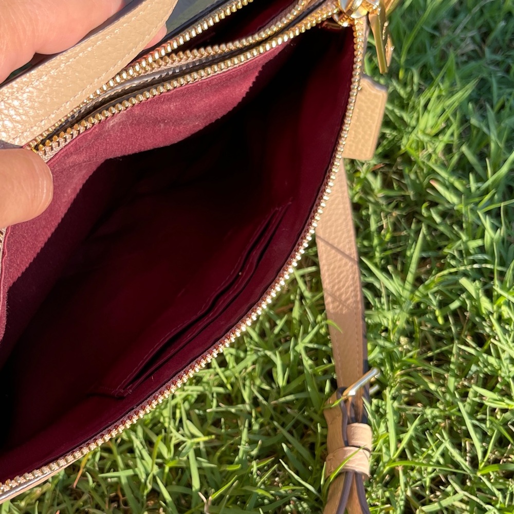 Gently used Coach bag. Tan. - Picture 9 of 14